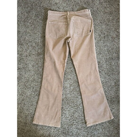 ABERCROMBIE & FITCH Vintage Y2K 90s Corduroy Jean Pants Mid Rise Boot Flare Sz 6 - Picture 2 of 8